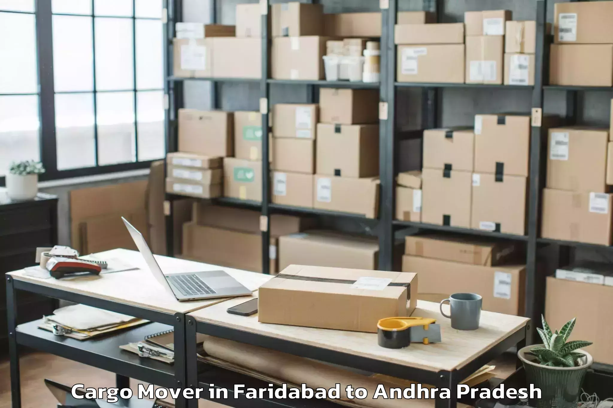 Quality Faridabad to Bondapalle Cargo Mover